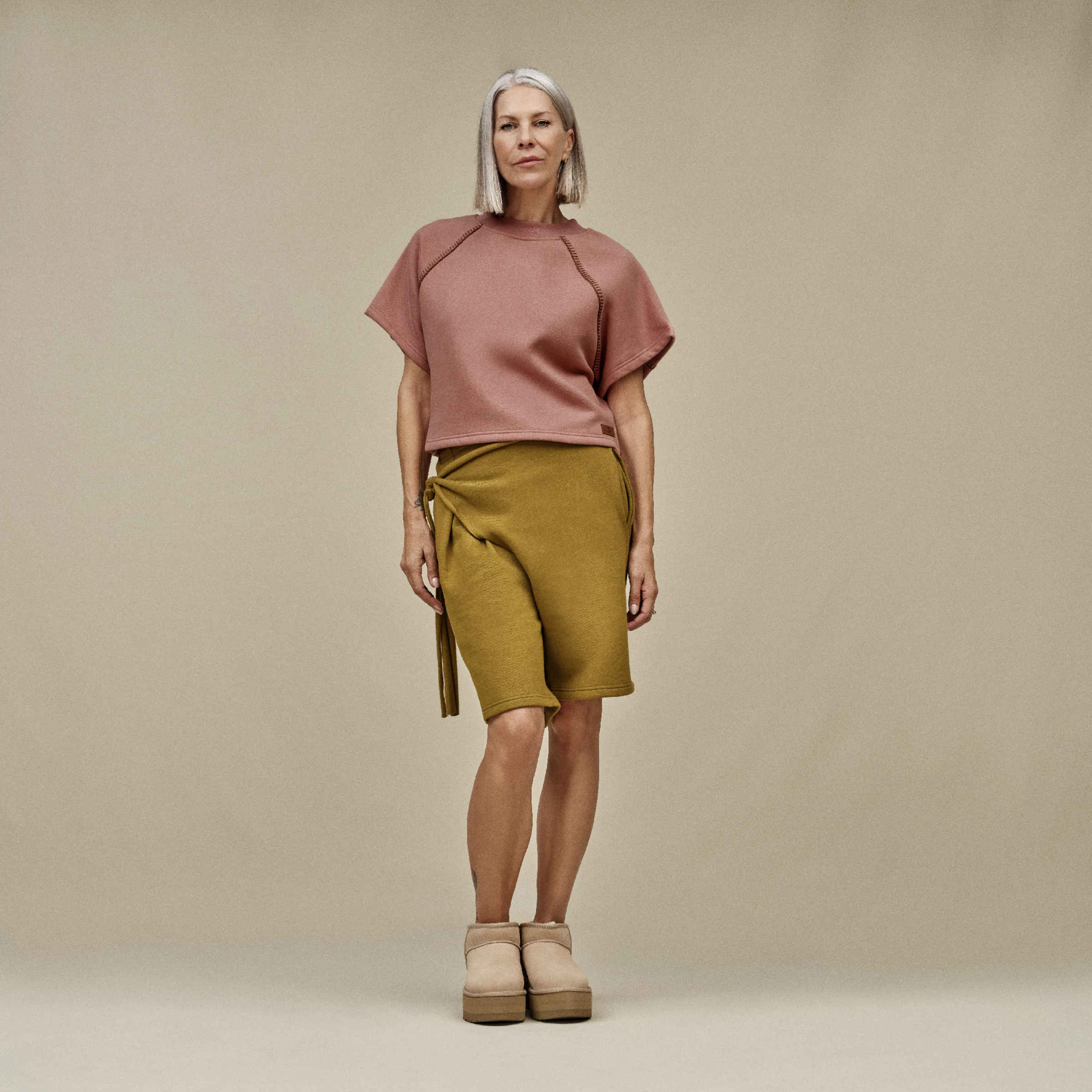 Mini Platform Ankle Boot Sydney® - Beige